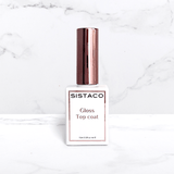 high-shine top coat with glossy finish