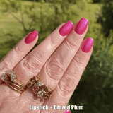 luscious plum shade with a glossy finish