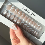Silken Cats Eye - Oval Sustainable Nails - Pre order