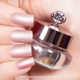 soft and muted rose shade