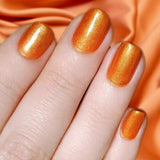 A vibrant and lively orange colour