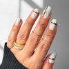 Noir Baroque - Oval Sustainable Nails - Pre order