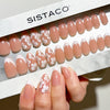 Peach Fleur - Almond Sustainable Nails - Pre order