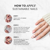 Whisper Mauve - Square Sustainable Nails - Pre order