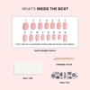 Whisper Mauve - Square Sustainable Nails - Pre order