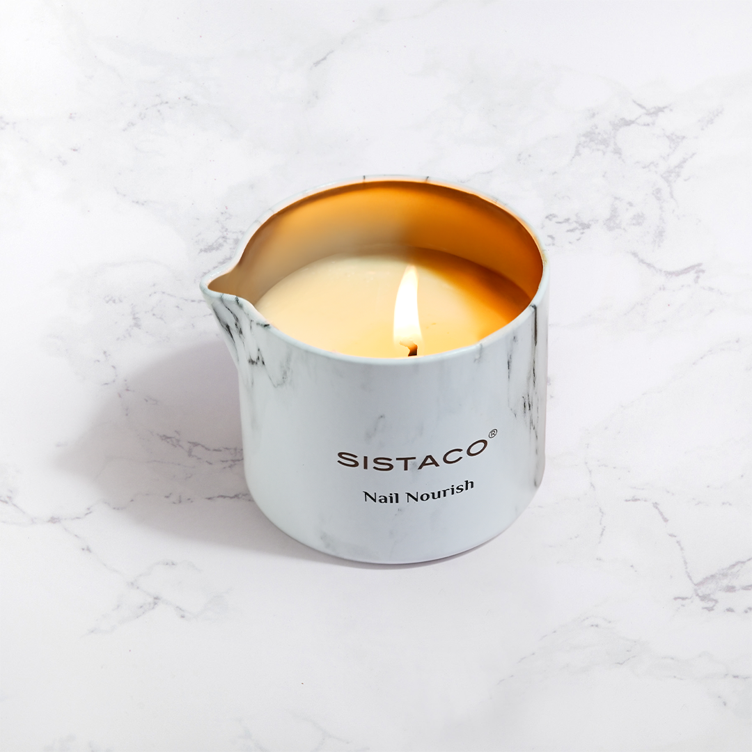 Nail Nourish Candle - Rose + Bergamot