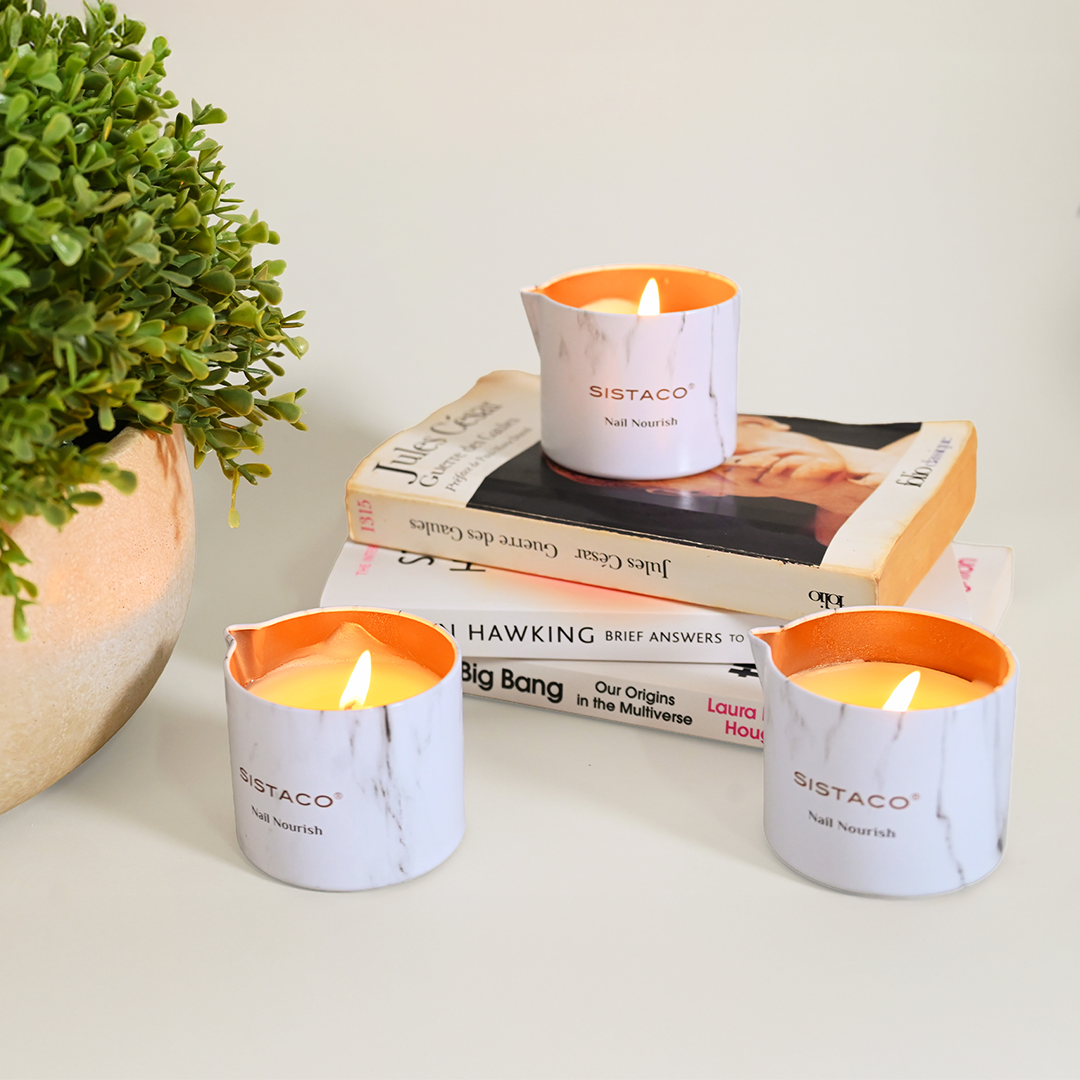 Nail Nourish Candle - Rose + Bergamot