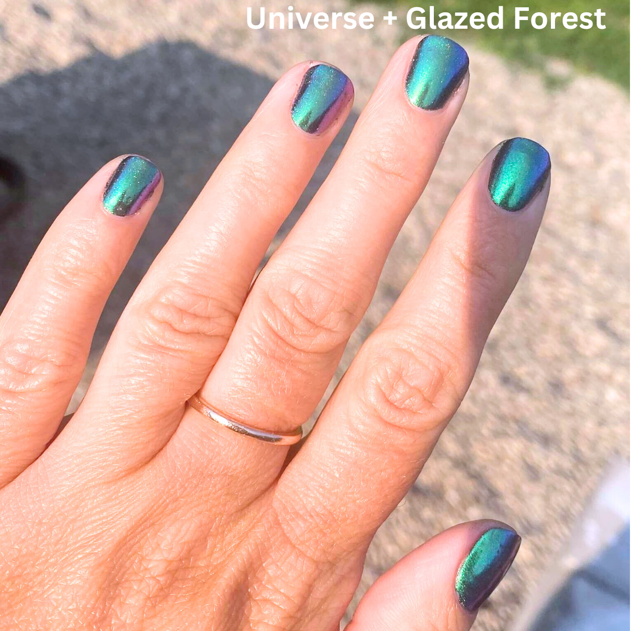 Light green metallic shade   