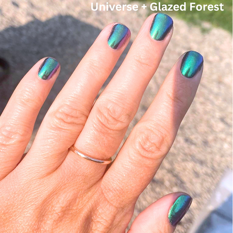 Light green metallic shade   