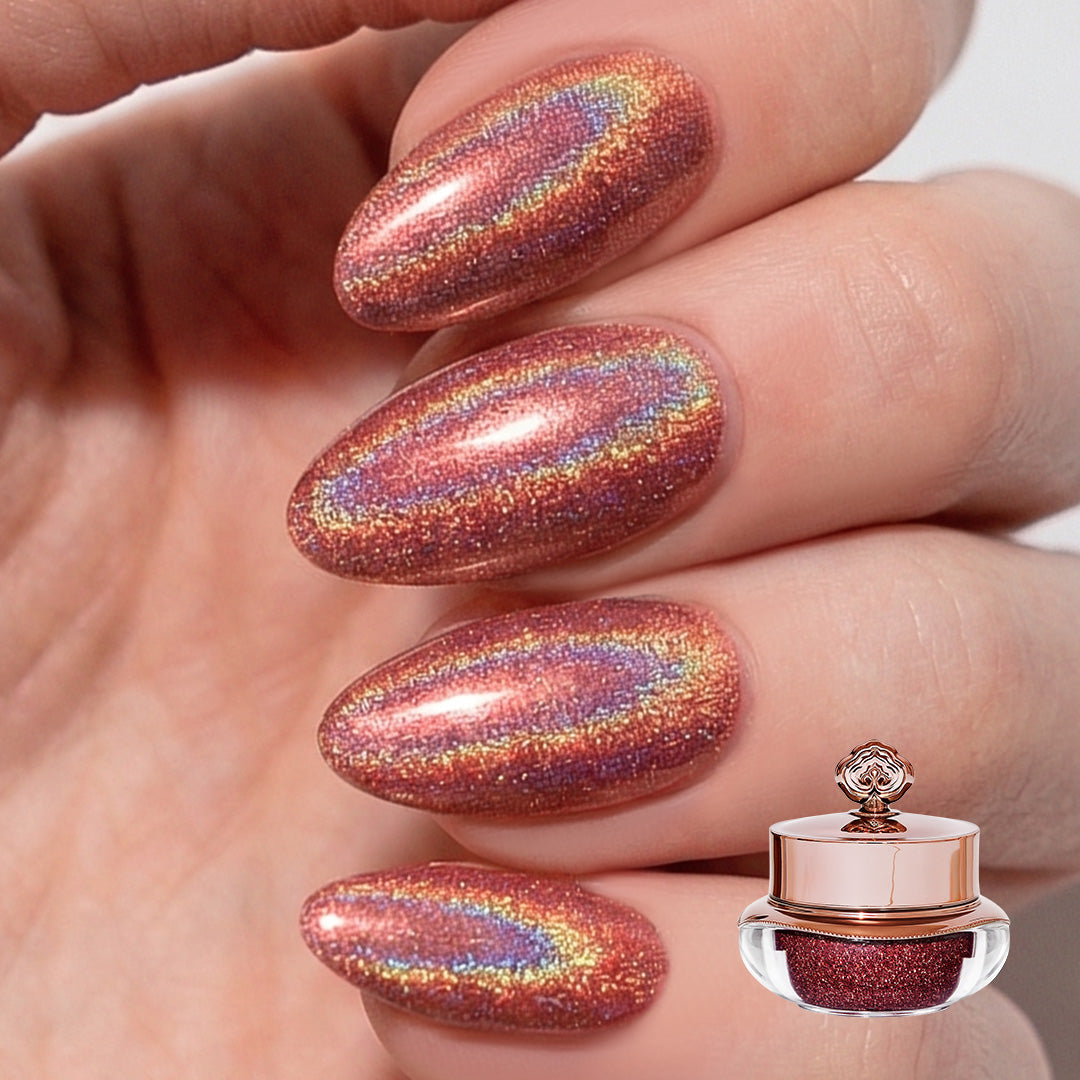 Pink Shatter - Holographic Nail Powder