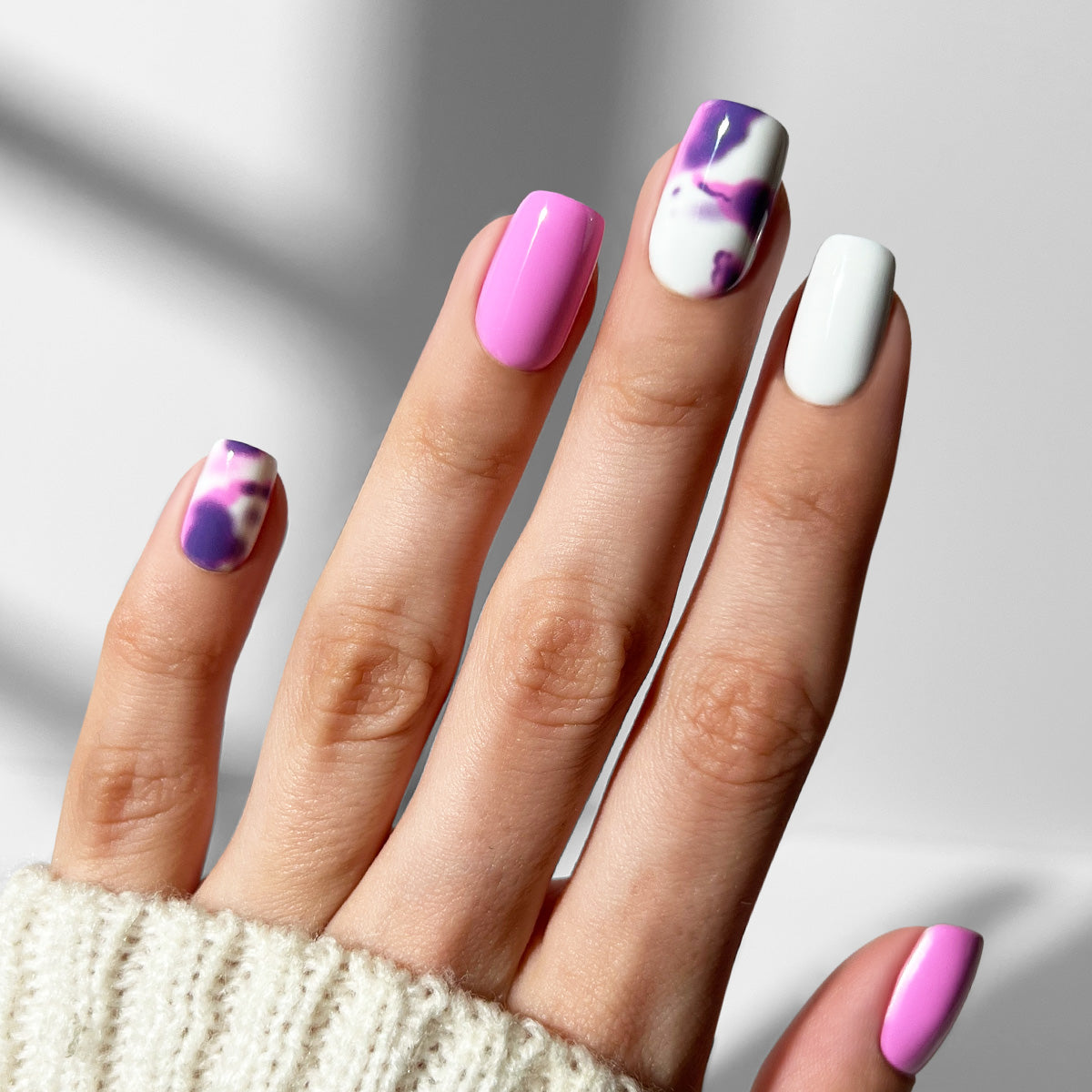 Whisper Mauve - Square Sustainable Nails