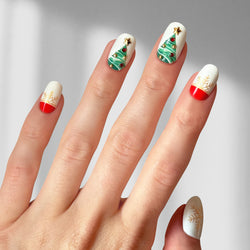 Xmas Cheer - Oval Sustainable Nails - Pre order