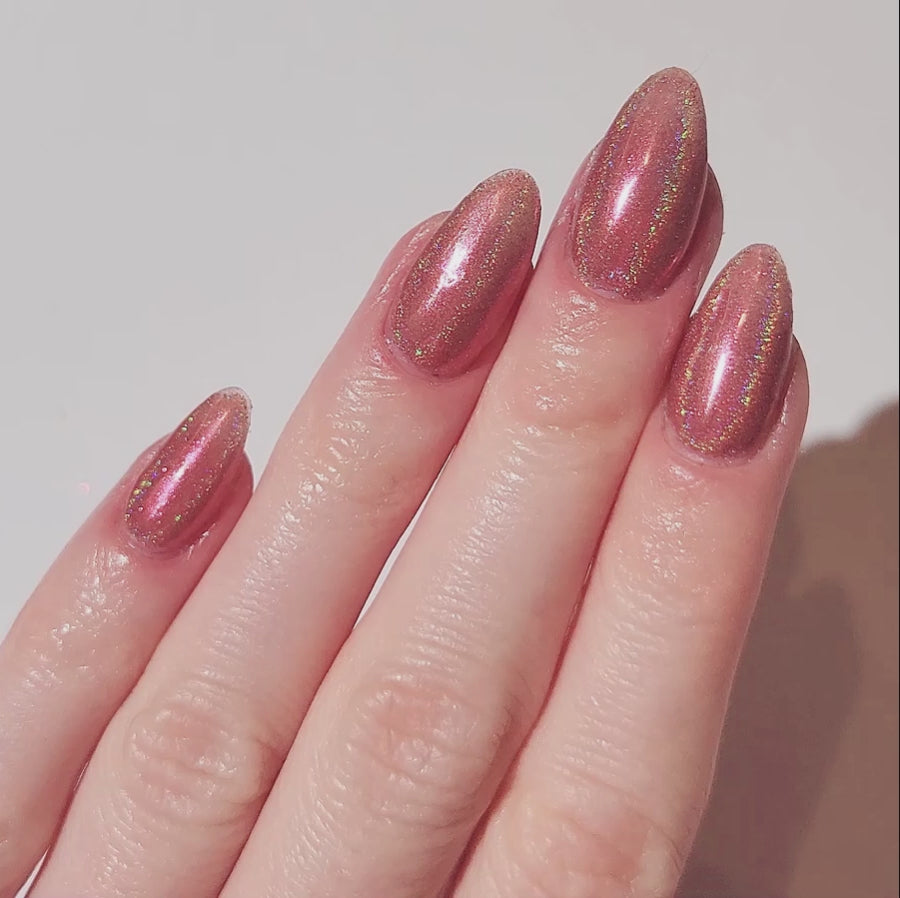 Pink Shatter - Holographic Nail Powder