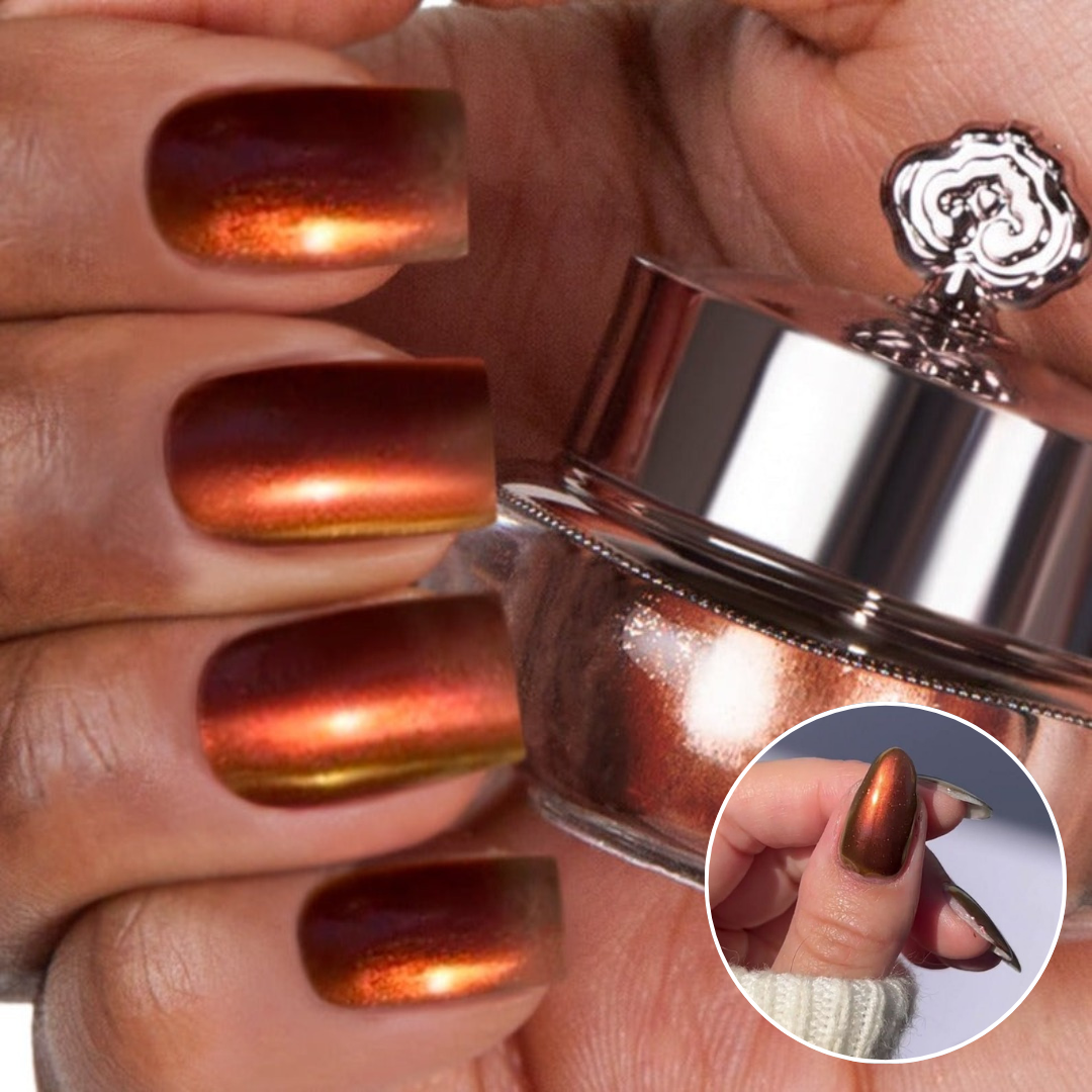 Saffron - Shade Shift Metallic Nail Powder