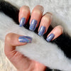 fusion of blue and lilac shade