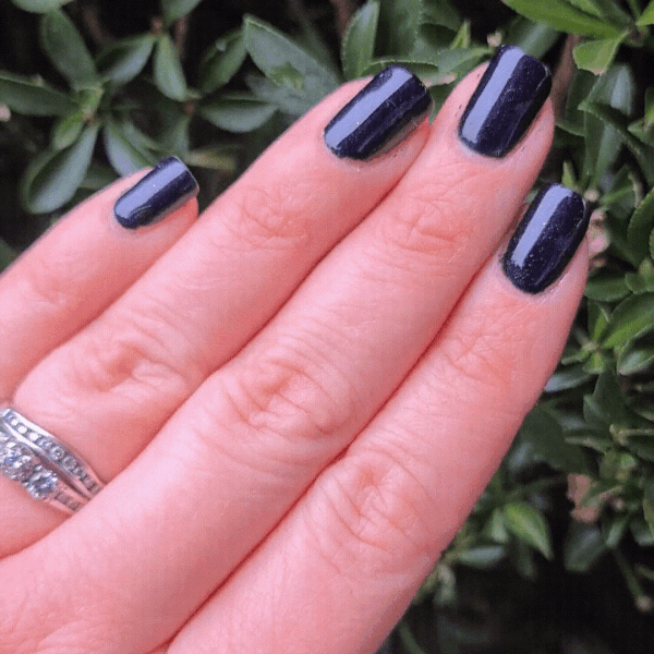 sleek and deep black shade   