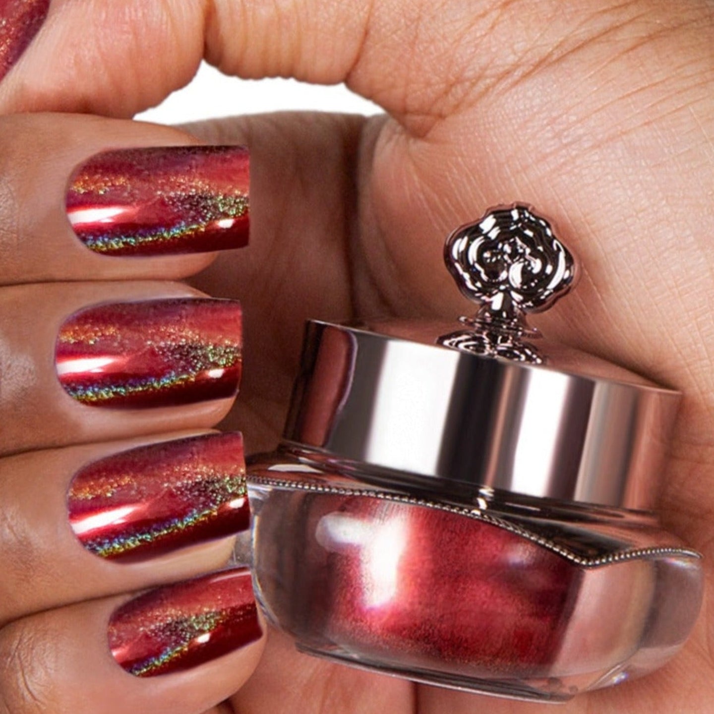 Shiny red shade